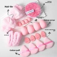 Ensemble de 20 éponges de maquillage lavables de luxe pour le visage et le maquillage, idéal pour l'exportation