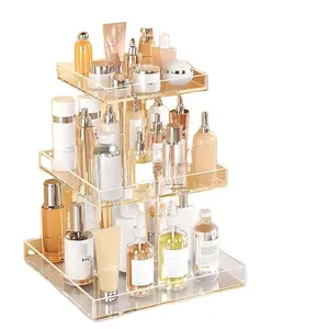 3-Tier Perfume Organizer for Dresser and Countertop cosmetic Decor acrylic Tray