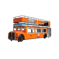 Bus à deux étages multifonctionnel, mobile et personnalisable, pour la vente de nourriture, camping-car pour café, usage commercial, marché nocturne, camping