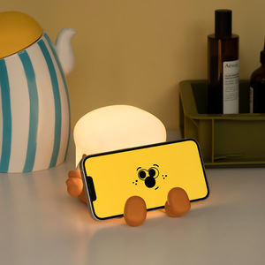 Toast Boy Cute Night Light <b>Square</b> Led Warm White USB Powered Bedside Lamp For Kids Room Decor - Product Image 4