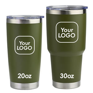 2023 En stock, MOQ 2 pièces, Tasse isotherme personnalisée en acier inoxydable 20 oz, à double paroi sous vide avec cuillère - Product Image 3