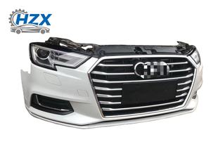 Pour Audi A3 S3 2013-2018, kit de carrosserie de <span class=keywords><strong>pare</strong></span>-chocs de voiture d'occasion de haute qualité, capot, défenseur, cadre de radiateur, ventilateur électronique, phares - Product Image 2