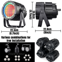 Projecteur LED PAR étanche et connectable IP65, éclairage de scène LED pour public, lumière de scène RGBAWW5in1, projecteur PAR étanche pour extérieur, lumière de DJ