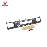 Grille avant noire ABS modifiée et améliorée TEYOUTE avec lumière ambre, compatible avec NISSAN D21 Pickup 1986-1987