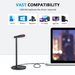 Boya ชุดไมโครโฟน USB สำหรับคอมพิวเตอร์ตั้งโต๊ะ, BY-CM1คอนเดนเซอร์สำหรับคอมพิวเตอร์ตั้งโต๊ะ <span class=keywords><strong>Mac</strong></span> แล็ปท็อปหน้าต่างบันทึก YouTube การประชุมทางพอดคาสต์ไลฟ์สตรีม - Product Image 5