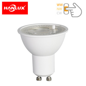 Plastique blanc moderne + aluminium 220-240V 3.3W 4.7W 38 °   <span class=keywords><strong>Ampoule</strong></span> LED GU10 3CCT pour éclairage encastré intérieur - Product Image 5