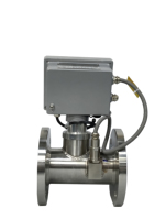 Débitmètre à turbine à gaz DN65, corps en acier inoxydable pour la mesure de l'air comprimé, capteur de débit de gaz industriel