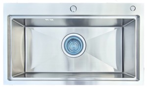 Heavy Duty 304 Stainless Steel <b>Kitchen</b> <b>Sink</b> Handmade Deep Bowl Noise Reduction Easy Maintenance - Product Image 2