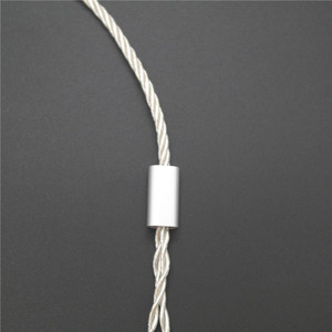 สายหูฟังแบบ Lightning พร้อมไมโครโฟน สายสัญญาณเสียง MMCX ชุบเงิน สำหรับอุปกรณ์ Apple - Product Image 4