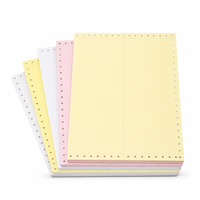 Rollo de Papel Autocopiativo Certificado FSC y Papel Autocopiativo de 9.5x11 Pulgadas, 2-6 Capas, Suministro de Formularios de Oficina al por Mayor