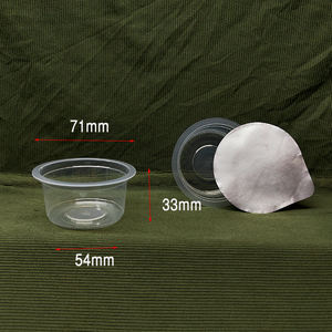 Loge personnalisée 71mm-70ml 2.5oz Mini tasse à sauce jetable en plastique PP Récipient transparent pour gelée - Product Image 2