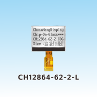 CH12864-62-2-L ChuanHangDisplay Modul LCD Grafis COG 1,9 Inci Layar LCD Matriks Titik 128x64 14Pin ST7567 FPC Pabrik Sistem Las