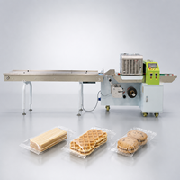 Machine d'emballage horizontale de qualité alimentaire, machine d'emballage automatique de biscuits, de gâteaux et de pain, fourniture directe d'usine