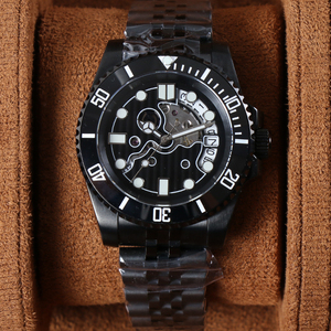 นาฬิกาข้อมือ MINUTETIME รุ่น Sub Case Hollow Out NH35 หรูหรา กระจกแซฟไฟร์ หน้าปัดเรืองแสง เข็มเรืองแสง ระบบอัตโนมัติ กันน้ำ - Product Image 3