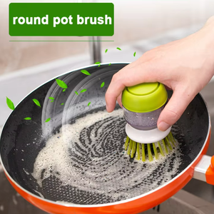 RAYBIN-dispensador automático de iquid con mango, cepillo de Palma, esponja extraíble, cepillo para lavar platos de <span class=keywords><strong>cocina</strong></span> con soporte - Product Image 6