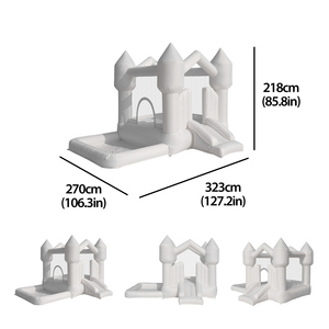 <span class=keywords><strong>Château</strong></span> gonflable blanc avec toboggan, mini <span class=keywords><strong>château</strong></span> gonflable Oxford en vente flash, <span class=keywords><strong>château</strong></span> gonflable avec toboggan pour enfants - Product Image 5