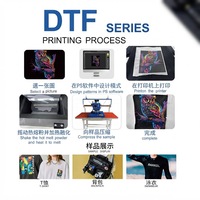 Impresora DTF de Alta Gama con 8 Cabezales de Impresión I3200 de 608K y 600mm, Impresión a Todo Color de 13 Colores para Negocios de Personalización de Telas