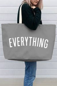 <span class=keywords><strong>Pamela</strong></span>-Sac fourre-tout Jumbo en toile de coton avec logo imprimé personnalisé, sac fourre-tout réutilisable Grocey Shopping Beach pour supermarché - Product Image 6