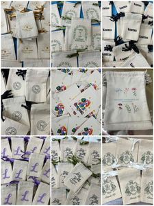 Sacs en toile à cordon personnalisés avec logo, sacs de rangement portables, sacs cadeaux biodégradables naturels - Product Image 2