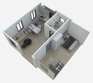 Maisons préfabriquées en conteneurs extensibles imperméables au prix d'usine, <span class=keywords><strong>maison</strong></span> capsule, villa pour le camping en plein air, appartement pour grand-mère - Product Image 6