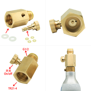 Adaptateur de cylindre de flux de <span class=keywords><strong>Soda</strong></span> de luxe 2023 Offre Spéciale (avec réglage de broche)-cartouches de fût/Kegerator - Product Image 3