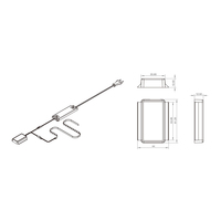 Interrupteurs électriques à capteur tactile 12V/24VDC pour miroirs, interrupteur tactile à capteur capacitif, interrupteur d'éclairage pour miroir de salle de bain IP44