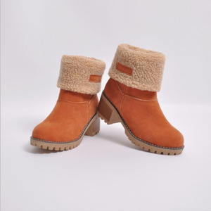 Wish2021 <span class=keywords><strong>Bottes</strong></span> d'hiver grande taille pour femmes, <span class=keywords><strong>bottes</strong></span> de neige à fourrure, bottines à double portée pour l'Europe, les États-Unis, nouveauté - Product Image 2
