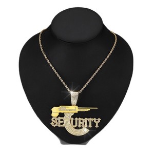 New Cross-Border <strong>Supply</strong> From Europe And <strong>America</strong>: Sniper Rifle Seurity Letter Pendant, A Niche Unique Twist Chain <strong>Jewelry</strong> - Product Image 2
