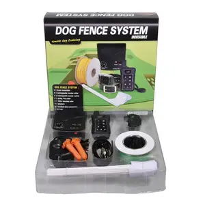 Sistema de vallas eléctricas de doble función para perros, Collar de entrenamiento remoto para perros, valla subterránea, resistente al agua, novedad