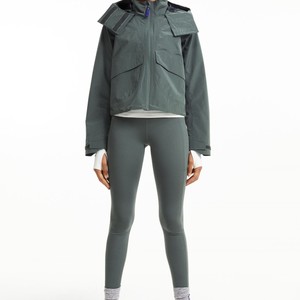 กางเกงเลกกิ้งเล่นโยคะสีดำแบบกำหนดเองสำหรับผู้หญิงสไตล์เซ็กซี่คลับวัสดุโพลีเอสเตอร์ผ้าสแปนเด็กซ์สีพื้นล้าหลังสำหรับวิ่งโยคะ - Product Image 6