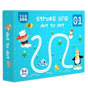 Stiftkontroll-Trainingsset für Kinder Zeichentablett Frühpädagogisches Mathe-Spielbuch Lernformen-Set mit Löschbarem Stift - Product Image 1