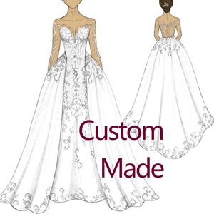 Personalizzazione personalizzata abito <span class=keywords><strong>da</strong></span> <span class=keywords><strong>sposa</strong></span> abito Design abiti <span class=keywords><strong>da</strong></span> <span class=keywords><strong>sposa</strong></span> personalizzato fatto a mano qualsiasi abito in festa di nozze - Product Image 1