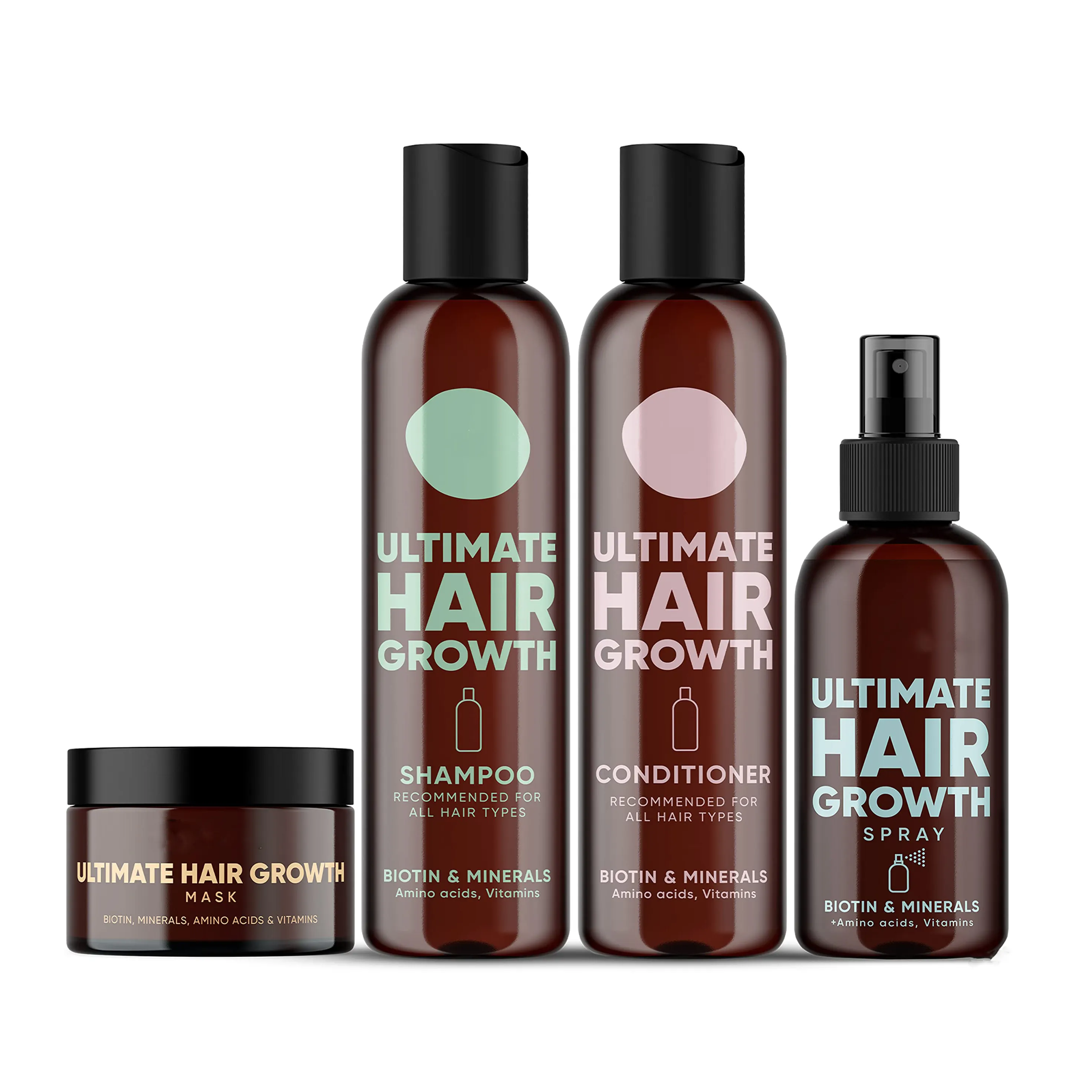 Nuovo balsamo per shampoo private label set maschera per capelli e spray per capelli naturale vegano olio di cocco per capelli e balsamo set
