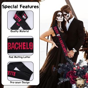 Banda gótica para despedida de soltera con tema de Halloween para decoraciones de fiesta gótica de solteras - Product Image 5