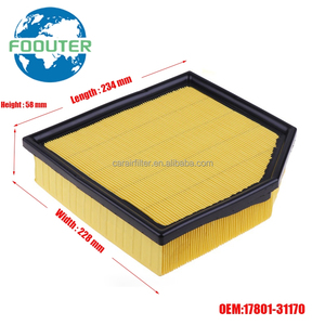 Elemento de filtro de aire directo de alta fábrica, limpiador de motor de coche 17801-31100 17801-31170 para <span class=keywords><strong>Toyota</strong></span> para RAV4 Vios Land Cruiser Hilux - Product Image 2