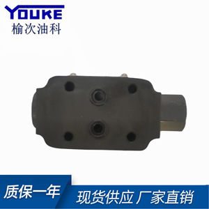 วาล์วตรวจสอบมุมฉาก Youke รุ่น P028 วาล์วไฮดรอลิกเหล็กหล่อ โครงสร้างแบบซ้อน - Product Image 4