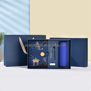 ชุดสมุดโน้ตหนัง PU หรูหราพร้อมปากกา A5ออกแบบได้ตามต้องการชุดของขวัญสำหรับสำนักงานธุรกิจ - Product Image 4