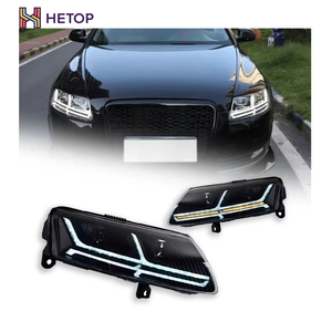 Feux avant HETOP A6 C6 2005-2011 A6 C5 C6 Mise à niveau LED Signal dynamique Animation DRL Bi <span class=keywords><strong>Xénon</strong></span> pour accessoires de phare de voiture Audi - Product Image 1
