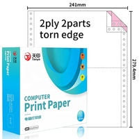 Bureau commercial de qualité supérieure 50gsm 4Ply ordinateur Ncr papier autocopiant continu