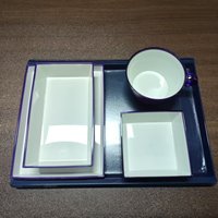 Plateau repas élégant et antidérapant de qualité commerciale, durable, écologique, de qualité alimentaire, compatible lave-vaisselle, pour compagnies aériennes
