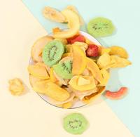 OEM campur buah kering Crisp vakum Cina goreng buah kering Vegetbales 7 berbeda renyah beku buah kering makanan ringan campuran
