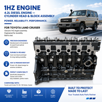 Bloc-cylindres et culasse de moteur diesel 1HZ pour Land Cruiser HZJ80 Coaster Bus – Pièce de rechange neuve