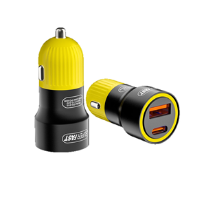 Cargador de Coche de Carga Rápida de Alta Velocidad con Doble Puerto de 120 W, PD 30 W, Tipo-C, USB QC3.0, Compatible con Teléfonos Móviles iPhone y Samsung - Product Image 1