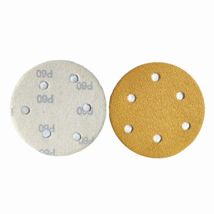 Nouveautés Disque de papier abrasif en oxyde d'aluminium 125 mm 5 pouces avec support PSA Disque de ponçage abrasif pour le polissage de l'automobile ou du métal - Product Image 2