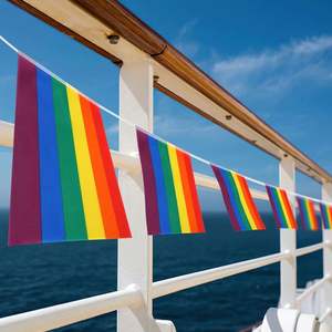 Bandera de Arcoíris de Poliéster con Logotipo Personalizado para Fiestas LGBT, Celebraciones y Eventos Empresariales - Decoraciones para Interiores/Exteriores - Product Image 5