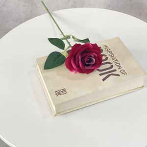 Artificial Rose Single Branch <b>Silk</b> <b>Flower</b> High Simulation Wedding Home Decor Prop - Product Image 4