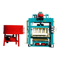 Machine manuelle de moulage de briques de pavage et de blocs creux en béton cellulaire autoclavé QTJ4-40, méthode 220V/380V