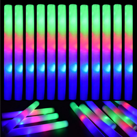 Bâtons lumineux en mousse à LED pour concert Bâtons Cheer Tube Glow in the Dark Bâton clignotant de mariage Jouets Cadeaux de fête des mères Fournitures de fête
