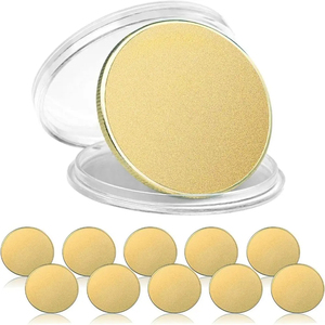 Đồng xu khắc laser, đồng thau trơn kèm hộp bảo vệ acrylic, đồng xu trơn tùy chỉnh để làm đồ thủ công DIY - Product Image 4