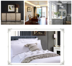 Draps de lit de <span class=keywords><strong>luxe</strong></span> à la mode 100% coton ensemble de literie tissu satiné couvre-lit en relief hôtel draps de lit blancs - Product Image 6